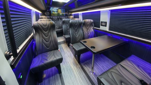 chesapeake 18 passenger sprinter van interior