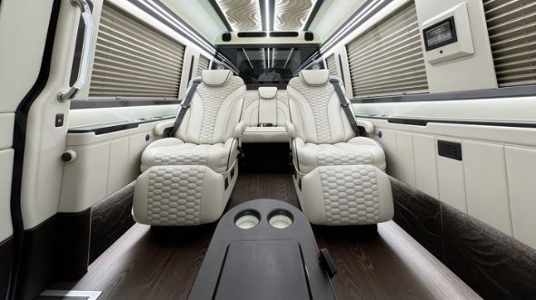 chesapeake 8 passenger sprinter van interior