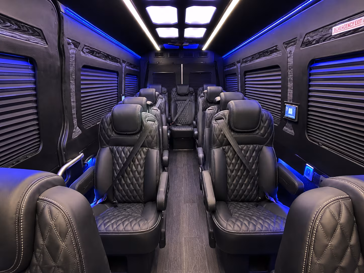 20 passenger sprinter van inside