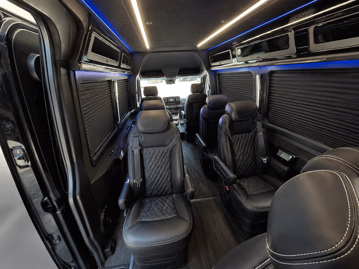 chesapeake 10 passenger sprinter van inside