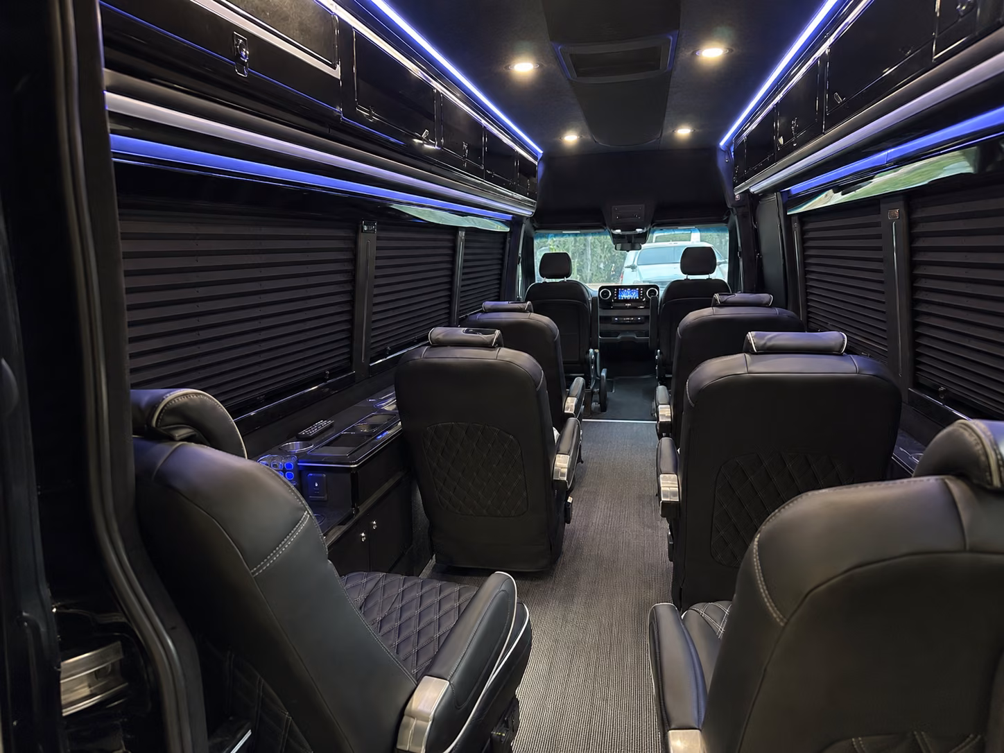 chesapeake 18 passenger sprinter van interior