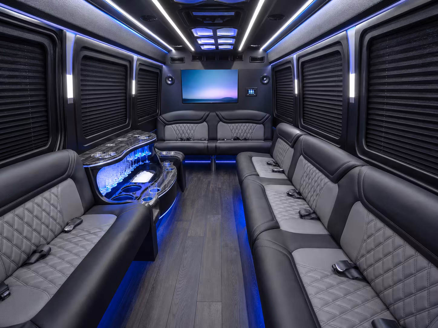 chesapeake sprinter limousine inside